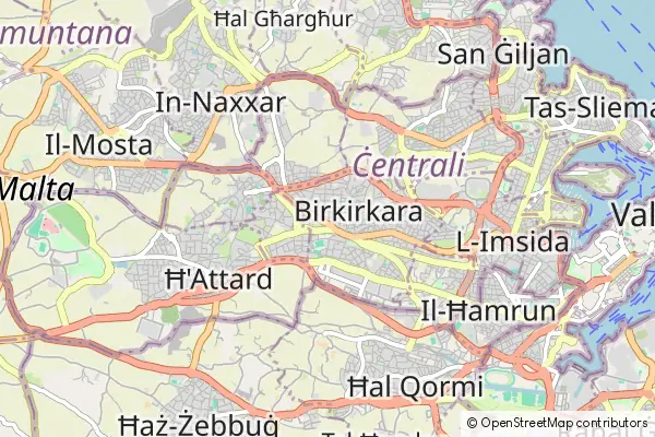 Mapa Birkirkara