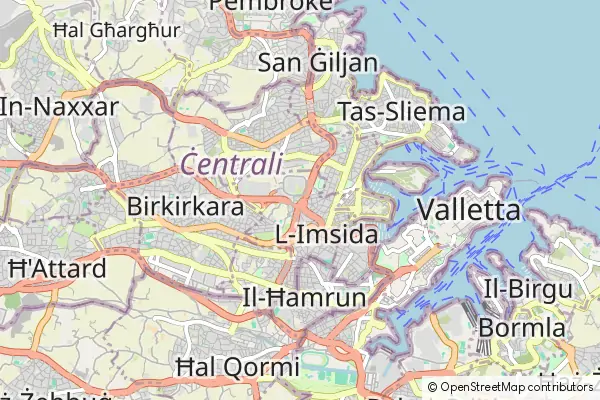 Mapa Msida