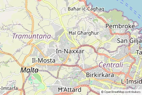 Mapa Naxxar