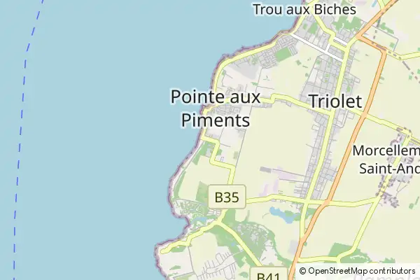 Mapa Pointe aux Piments