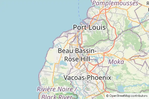 Mapa Beau Bassin - Rose Hill