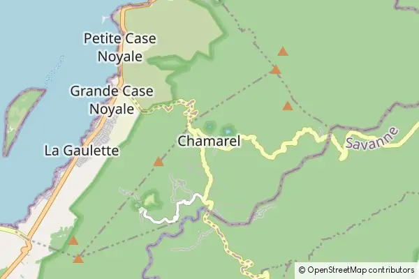 Mapa Chamarel