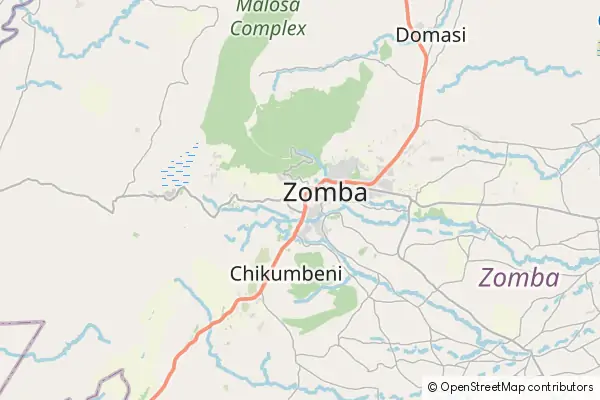 Mapa Zomba