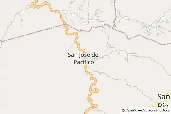 Mapa San José del Pacífico