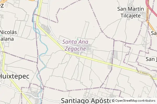 Mapa Santa Ana Zegache