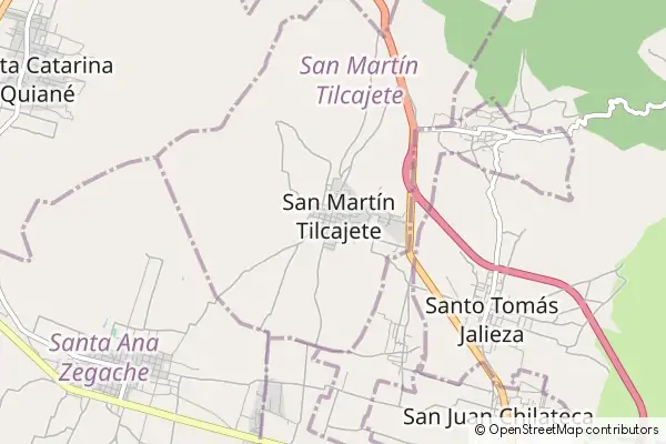 Mapa San Martín Tilcajete