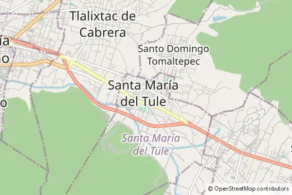 Mapa Santa María del Tule