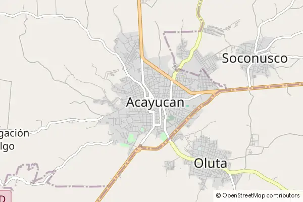 Mapa Acayucan