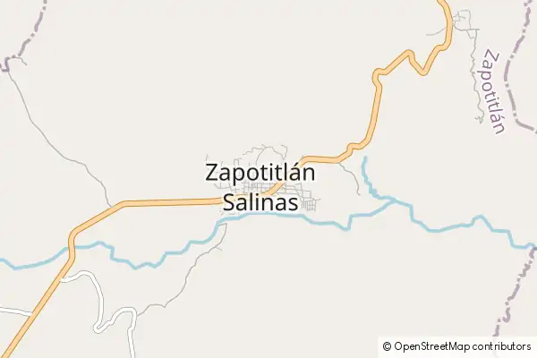 Mapa Zapotitlan Salinas