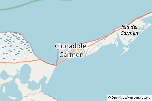 Mapa Ciudad del Carmen