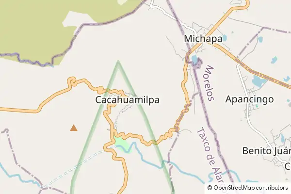 Mapa Cacahuamilpa