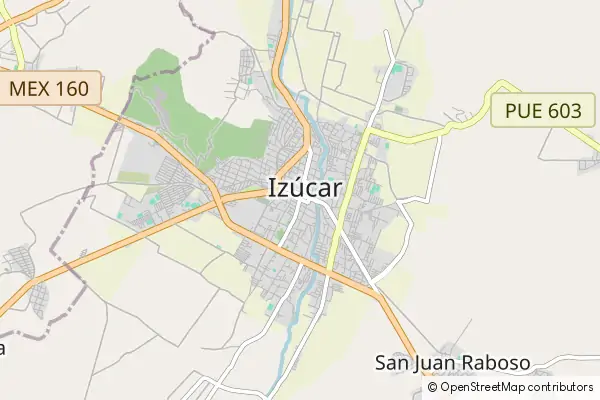 Mapa Izúcar de Matamoros