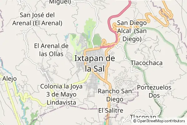 Mapa Ixtapan de la Sal