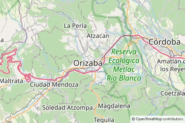 Mapa Orizaba