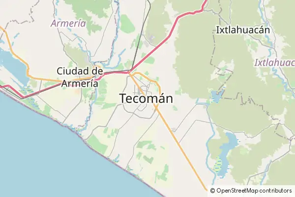 Mapa Tecomán