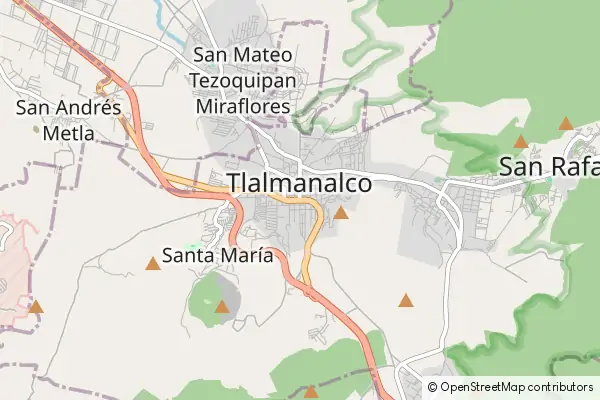 Mapa Tlalmanalco