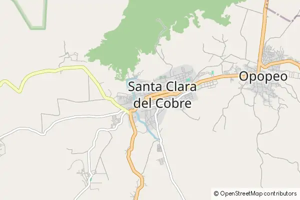 Mapa Santa Clara del Cobre