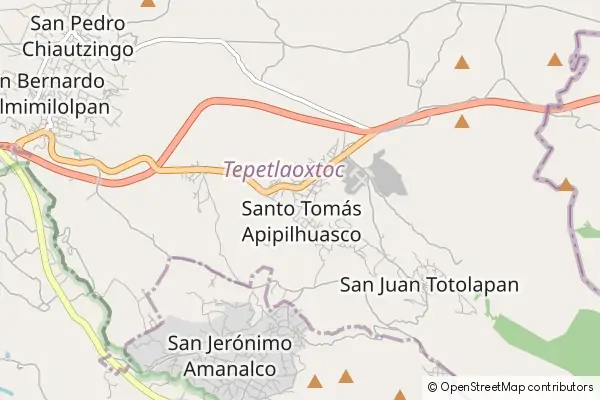 Mapa Santo Tomas Apipilhuasco