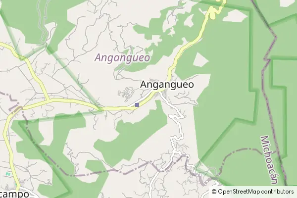 Mapa Angangueo