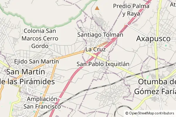 Mapa San Martín de las Pirámides