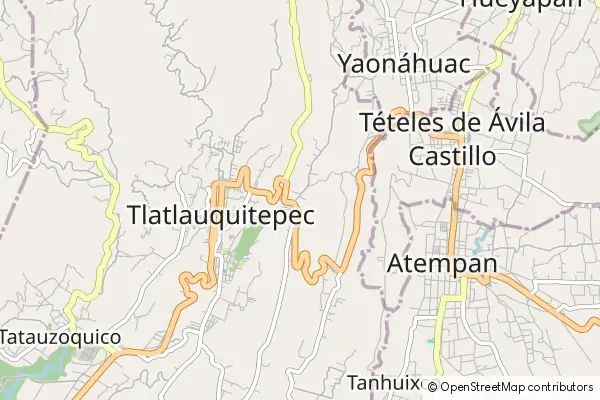 Mapa Tlatlauquitepec