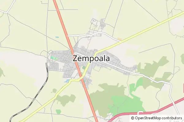 Mapa Zempoala