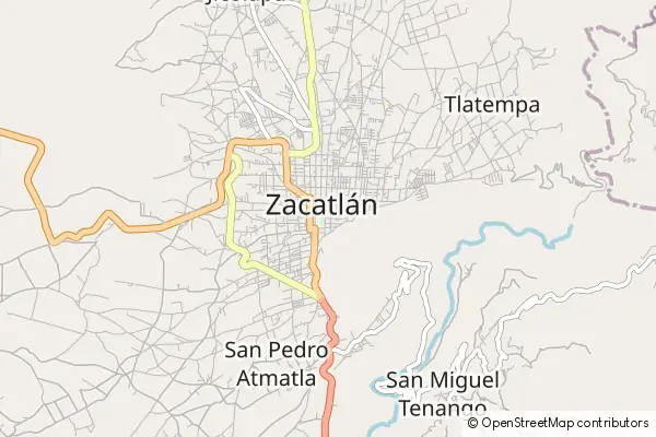 Mapa Zacatlán