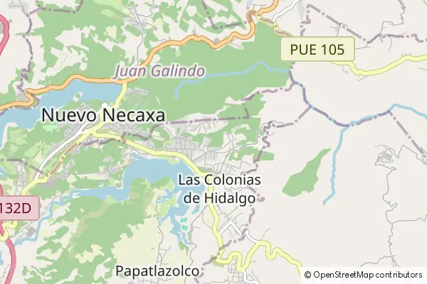 Mapa Tenango de las Flores