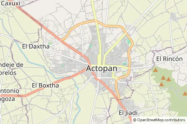 Mapa Actopan