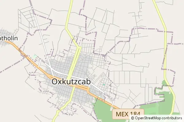 Mapa Oxkutzcab