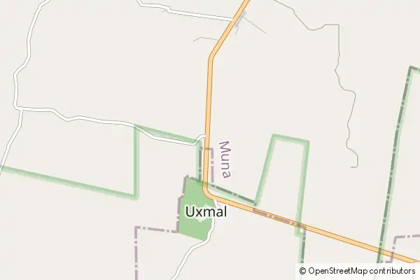 Mapa Uxmal