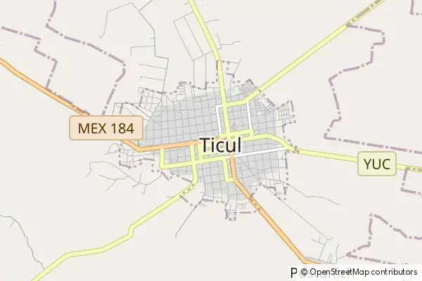 Mapa Ticul