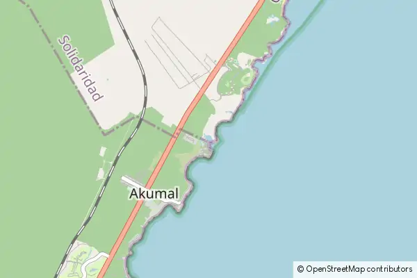 Mapa Akumal