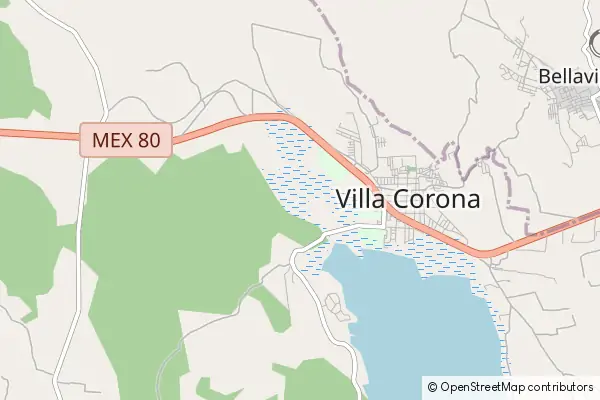 Mapa: Villa Corona • © OpenStreetMap contributors Mapa Villa Corona