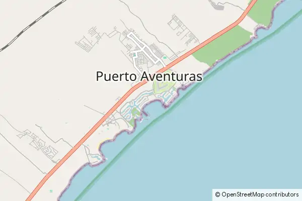 Mapa Puerto Aventuras