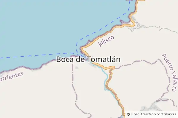 Mapa Boca de Tomatlán