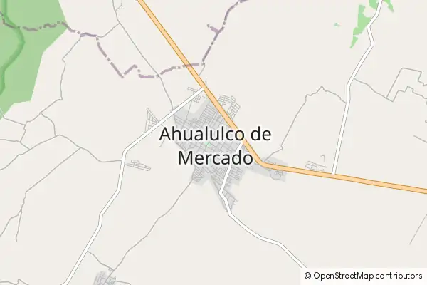 Mapa Ahualulco de Mercado