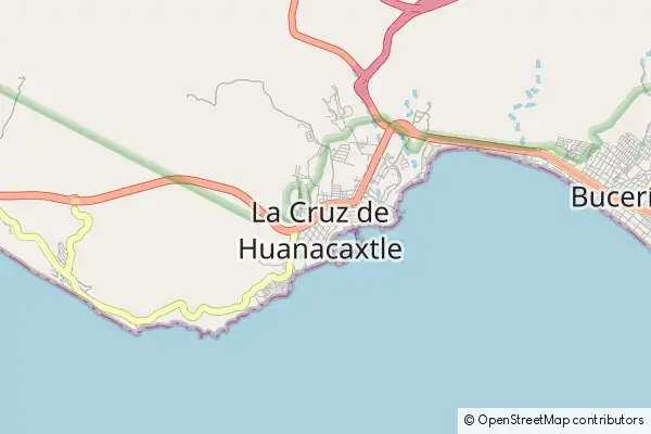 Mapa La Cruz de Huanacaxtle