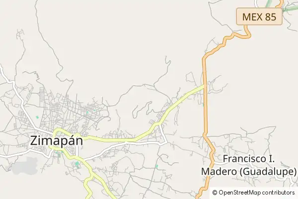 Mapa Zimapan