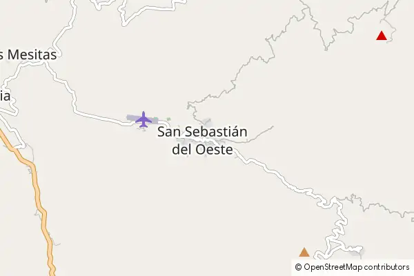 Mapa San Sebastián del Oeste