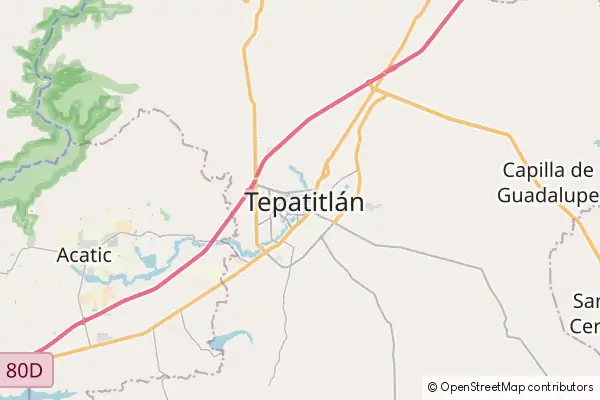 Mapa Tepatitlán de Morelos