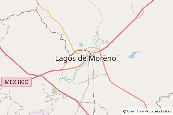 Mapa Lagos de Moreno