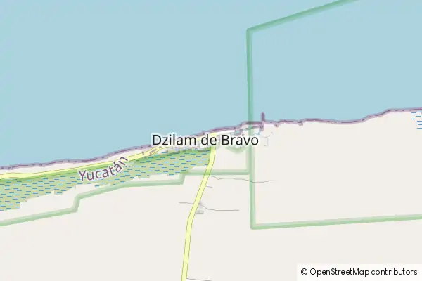Mapa Dzilam de Bravo