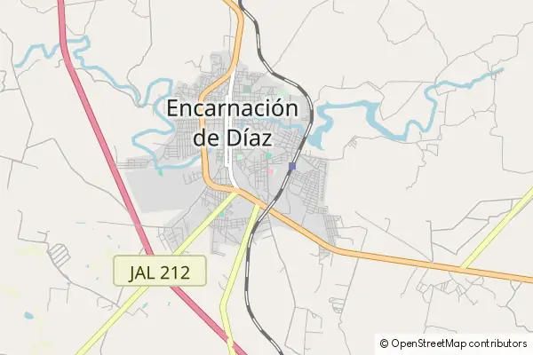 Mapa Encarnación de Díaz