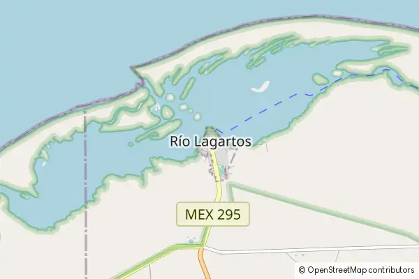 Mapa Río Lagartos