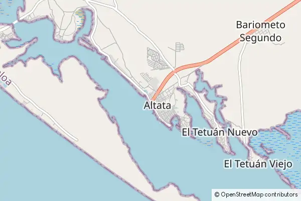 Mapa Altata
