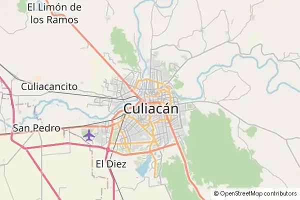 Mapa: Culiacán • © OpenStreetMap contributors Mapa Culiacán