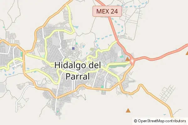 Mapa Hidalgo del Parral