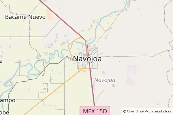 Mapa Navojoa