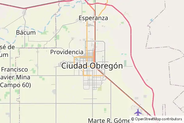 Mapa Ciudad Obregón